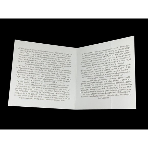 1985 Avon Tradition Cup and Saucer Collection France Circa 1750 - Picture 12 of 15